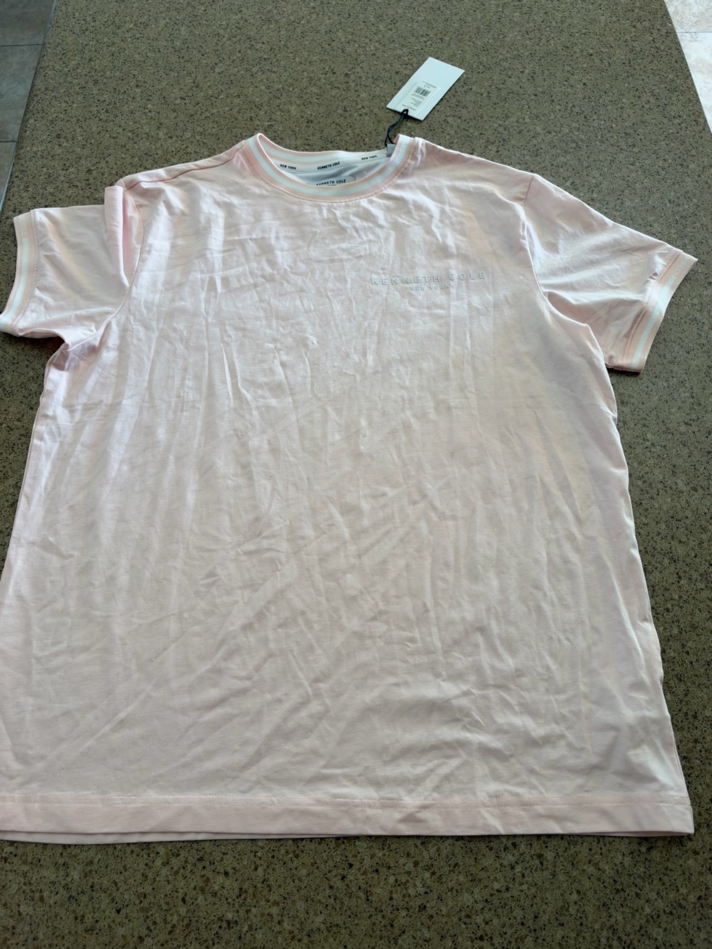 Kenneth Cole Light Pink Short Sleeve Crew Tee